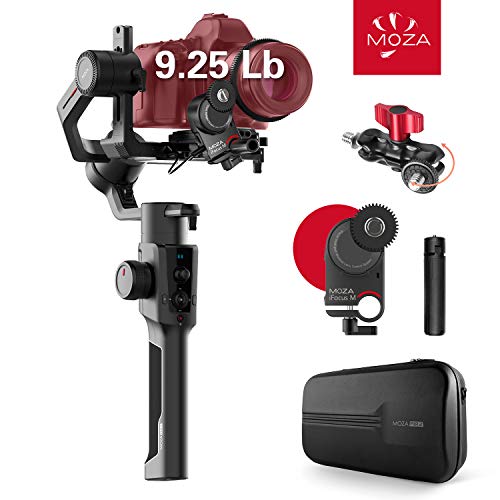 Product Cover MOZA Air 2 with iFocus-M Wireless Motor, 3-axis Gimbal Stabilizer, 9Lb Payload 8 Follow Modes 16h Run-time for DSLR Mirrorless Pocket Cinema Cameras, Multi-Function Ballhead Mount & Hard Case Included