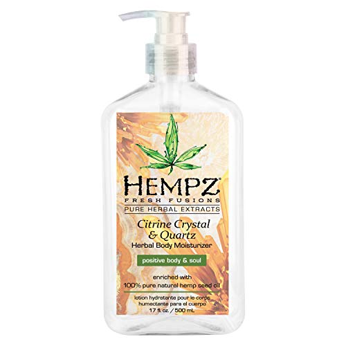 Product Cover Hempz Fresh fusions citrine crystal & quartz herbal body moisturizer, 17 Ounce