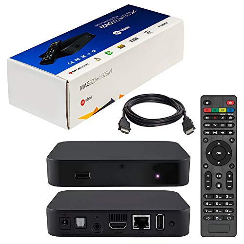 Product Cover Infomir MAG322 IPTV Box No Built-in WiFi + HDMI Cable + Remote + Power Adapter + Battery