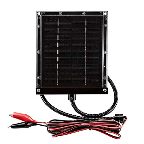 Product Cover ZEALLIFE 6V 1w Solar Panel to Recharge Deer Feeder Battery Waterproof Outdoor Solar Charger with Mounting Bracket (6v Deer Feeder Solar Panel 1W)