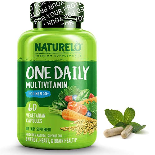 Product Cover NATURELO One Daily Multivitamin for Men 50+ - with Whole Food Vitamins - Organic Extracts - Natural Supplement - Best for Energy, General Health - Non-GMO - 60 Capsules | 2 Month Supply