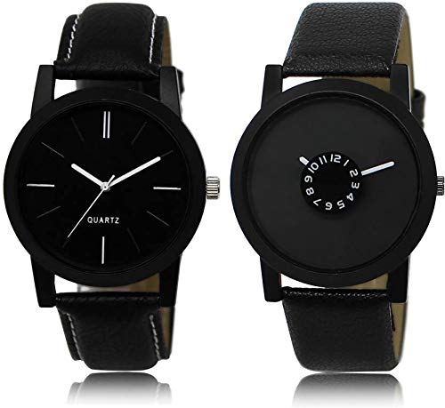 Product Cover RPS FASHION WITH DEVICE OF R Analogue Black Dial Men's Watch, Pack of 2