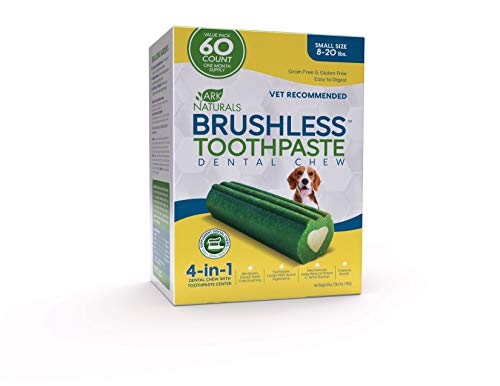 Product Cover ARK NATURALS Brushless Toothpaste, Dog Dental Chews for Small Breeds, Vet Recommended for Plaque, Bacteria & Tartar Control