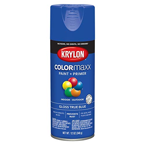 Product Cover Krylon K05543007 COLORmaxx Spray Paint, Aerosol, True Blue