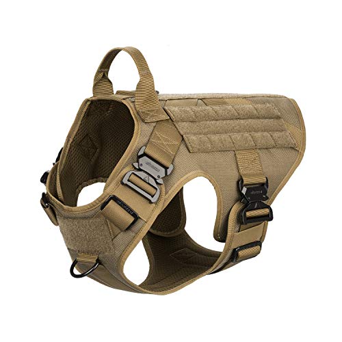 Product Cover ICEFANG Tactical Dog Harness,K9 Working Dog Vest,No Pulling Front Clip Leash Attachment (L (28