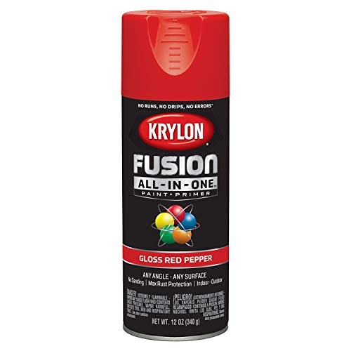 Product Cover Krylon K02720007 Fusion All-in-One Spray Paint, Red Pepper