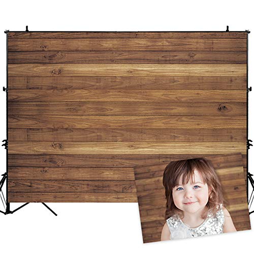 Product Cover Allenjoy 7x5ft Vinyl Wood Backdrop for Photography Rustic Natural Wood Wall Wooden Floor Background Newborn Cake Smash Photoshoot Portrait Studio Photographer Props
