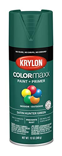 Product Cover Krylon K05563007 COLORmaxx Spray Paint, Aerosol, Hunter Green