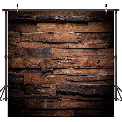 Product Cover CYLYH 8x8ft Photography Backdrop Brown Wood 3D Backdrops for Picture Customized Vinyl Photo Background D104 ...