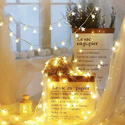 Product Cover CITRA 30 Led 10M Frosted Star Copper String Fairy Light for Home,Office, Diwali, Eid & Christmas Decoration - Warm White