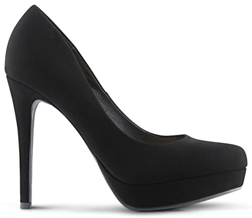 Product Cover MARCOREPUBLIC Johannesburg Almond Toe High Heels Platform Shoes Stiletto Dress Pumps
