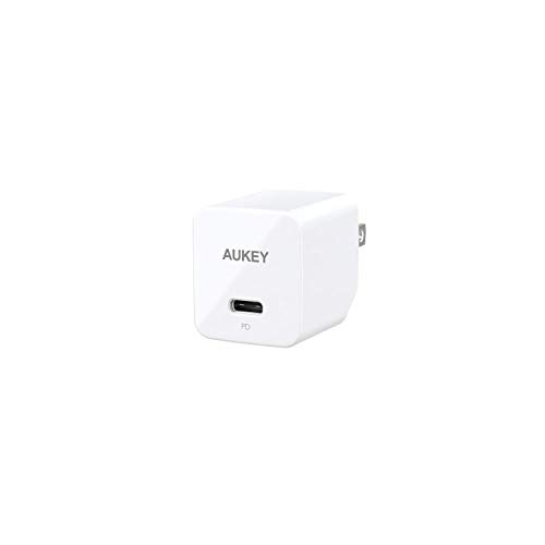 Product Cover AUKEY USB C Charger with 18W Power Delivery 3.0, Ultra-Compact Wall Charger, Compatible iPhone Xs/XS Max/XR, Google Pixel 2/2 XL, Samsung Galaxy S9+ / Note8 and More