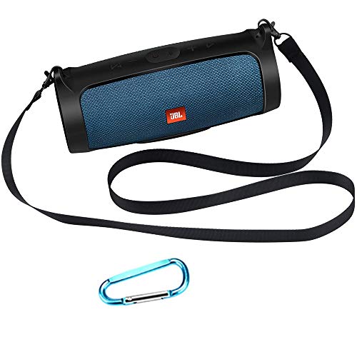 Product Cover Esimen Silicone Case for JBL Charge 4 Bluetooth Speaker Cover with Shoulder Strap and Carabiner