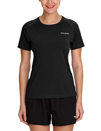 Product Cover BALEAF Women's Running Shirts Quick Dry Short Sleeve Exercise Tops Round Neck