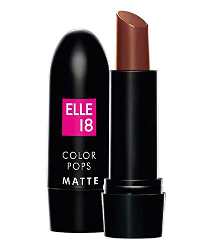 Product Cover Elle 18 Color Pops Matte Lip Color -B43, Belgian Brown 4.3g