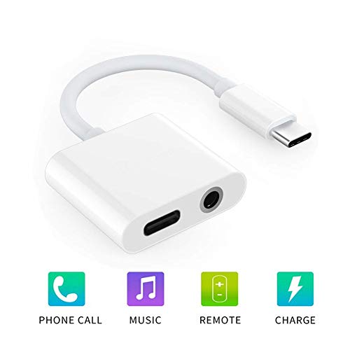 Product Cover Pixel 3 Headphone Adapter, King Tec USB Type C to 3.5mm Headphone Jack and Charging Dongle Adapter for Pixel 4 /4XL/2/ 2XL/3/3XL Galaxy Note 10/10+ ...