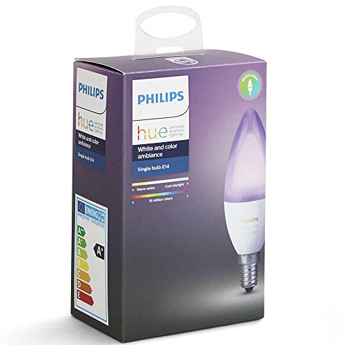Product Cover Philips Hue White and Color Ambiance Single Bulb E14 Base 6.5-Watts