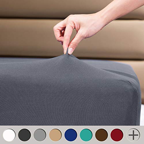 Product Cover COSMOPLUS Fitted Sheet Queen Fitted Sheet Only（No Flat Sheet or Pillow Shams）,4 Way Stretch Micro-Knit,Snug Fit,Wrinkle Free,for Standard Mattress and Air Bed Mattress from 8