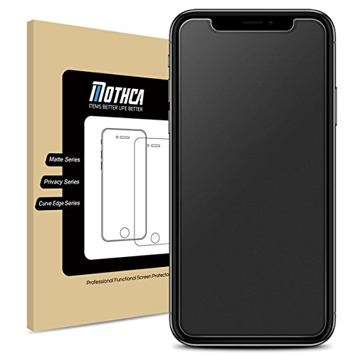 Product Cover 2 Pack Mothca Matte Screen Protector for iPhone Xs Max/iPhone 11 Pro Max Anti-Glare & Anti-Fingerprint Tempered Glass Clear Film Case Friendly 3D Touch Easy Install Bubble Free - Smooth as Silk