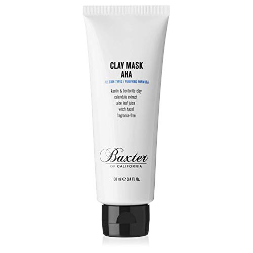 Product Cover Baxter of California Purify Clay Mask AHA for Men | Kaolin Clay & Bentonite Clay | Fragrance-Free | Spot Treatments | All Skin Types | 3.4 fl oz.