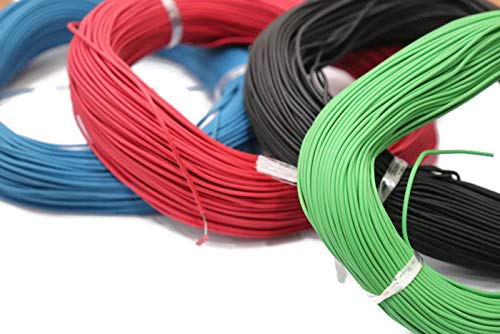 Product Cover Electronicspices Combo of Red 10 m, Green 10 m, Blue 10 m and Black 10 m Electric wire , Model Building Tools for Working Models, DIY Science Experiment Kit