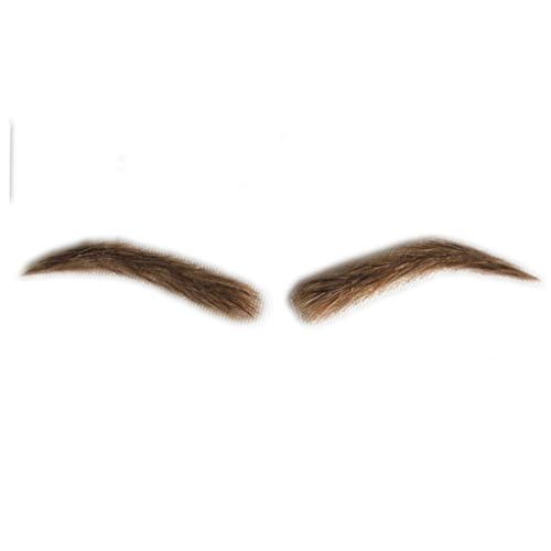 Product Cover Fake Lace Eyebrows for Men Human Hair Blonde Artifical Eyebrows (A20)