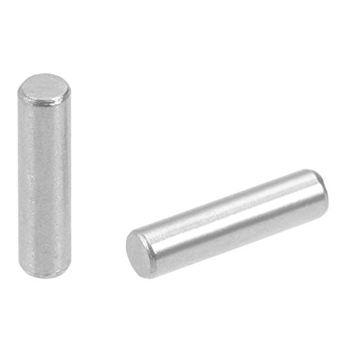 Product Cover uxcell 50Pcs 3mm x 12mm Dowel Pin 304 Stainless Steel Shelf Support Pin Fasten Elements Silver Tone