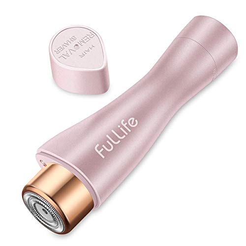 Product Cover Facial Hair Remover for Women, Fullife Waterproof Hair Removal Women's Painless Peach Fuzz Trimmer Shaver with Built-in LED Light for Chin Hair Upper Lip Moustach