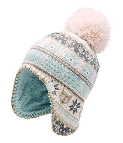 Product Cover The North Face Baby Faroe Beanie, Windmill Blue/Purdy Pink Multi, XS