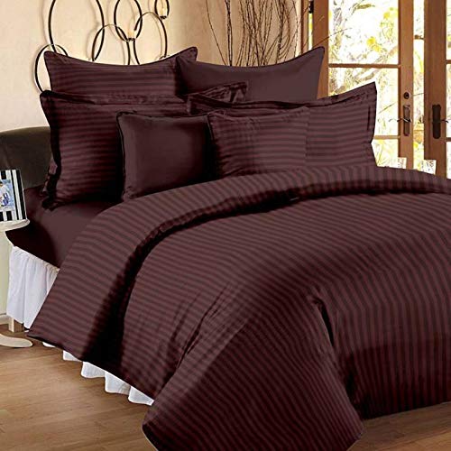 Product Cover Rajasthan Crafts Ultra Soft Microfiber AC Comforter/Quilt/Duvet 300 GSM, Brown Color, King Size Double Bed 90 inches x 100 inches