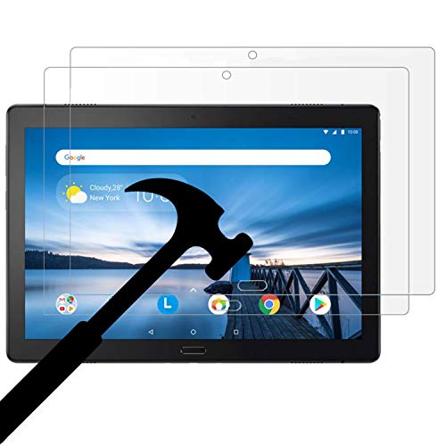 Product Cover [2 Pack] EpicGadget Screen Protector for Lenovo Tab P10 (TB-X705F), High Definition/Scratch Resistant/Bubble Free/Tempered Glass Screen Protector for Lenovo Tablet P10 10.1 Inch 2018 Released