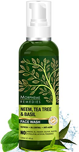 Product Cover Morpheme Remedies Neem, Tea Tree & Basil - Oil Control, Anti Acne Soap Free Face Wash - 120ml