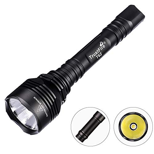 Product Cover TrustFire T62 LED Tactical Flashlight High Lumen Cree XHP70.2 3600 Lumen Rechargeable Floodlight IPX8 Waterproof Flash light Great for Camping Hunting Rescue【Battery and Charger Not Include