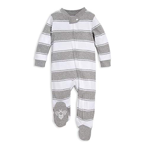 Product Cover Burt's Bees Baby - Unisex Sleep & Play, Organic Pajamas, NB - 9M One-Piece Zip Up Footed PJ Jumpsuit