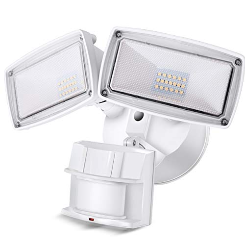 Product Cover LED Security Light 2800LM, 28W Outdoor Motion Sensor Light, 5500K, IP65 Waterproof, Adjustable Head Flood Light for Entryways, Stairs, Yard and Garage