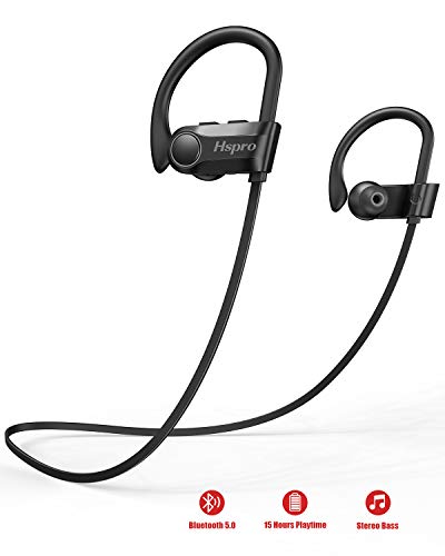 Product Cover Bluetooth Headphones, HSPRO Wireless Earbuds, IPX7 Sports Headphones Bluetooth Earbuds, CVC6.0 Noise Cancelling Wireless Headphone with Microphone, 10H Playtime