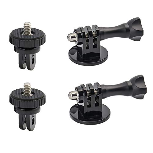 Product Cover Tripod Adapter Mounts with Camera 1/4-20 Screw Adapter Compatible for Gopro Hero Action Cameras by WOLEYI