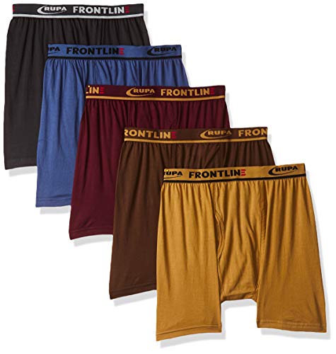 Product Cover Rupa Frontline Men's Solid Trunks (Pack of 5)(Colors & Print May Vary)