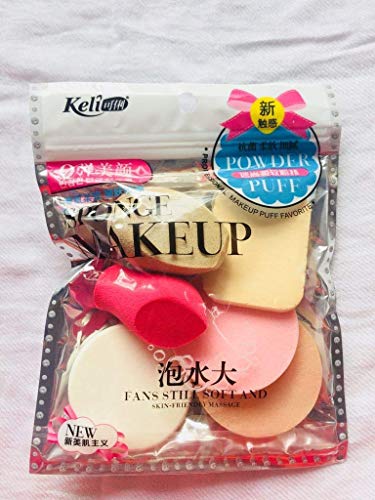 Product Cover Squared Make Up Sponge Beauty Blender Puff (Color May Vary)- Set of 6