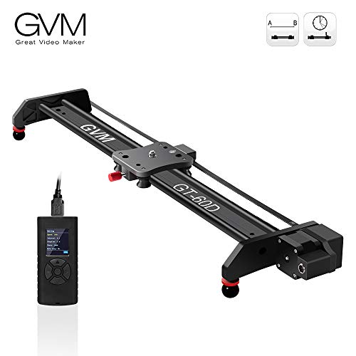 Product Cover GVM Motorized Camera Slider Video Rail Track Dolly with Controller Video Shooting Time-Lapse Aluminum Alloy Video Slider for Interview Film Photography