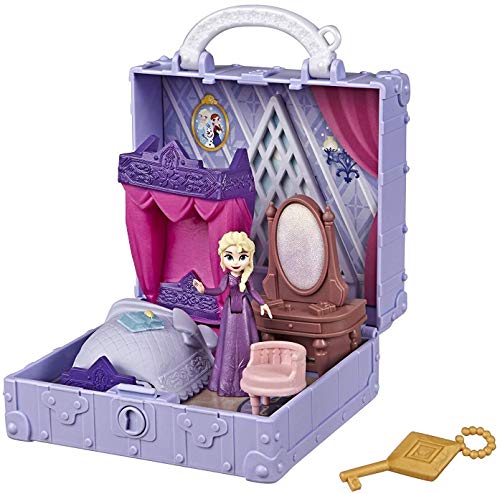 Product Cover Disney Frozen Pop Adventures Elsa's Bedroom Pop-Up Playset with Handle, Including Elsa Doll, Diary, Chair, & Blanket Accessories - Toy for Kids Ages 3 & Up