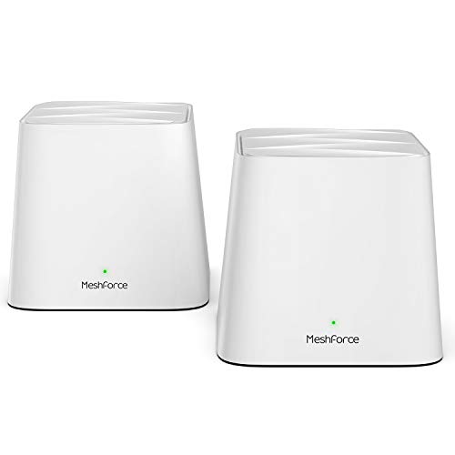 Product Cover Meshforce Whole Home Mesh WiFi System (2 Pack), Dual Band AC1200 Router Replacement for Seamless and High Performance Wireless Coverage 4+ Bedrooms