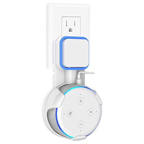 Product Cover Gelink Outlet Wall Mount Stand Hanger for Dot 3rd Generation, A Space-Saving Solution for Your Voice Assistants, Hides The Dot's Cord (Device is NOT Included)