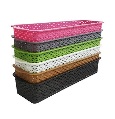 Product Cover CSM Baskets Multipurpose Storage Basket Combo of 6 Small Size (Dimensions = 27 cm x 8 cm x 4.5 cm)