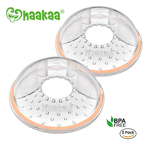 Product Cover Haakaa Breast Shells Milk Savers for Breastfeeding Breast Milk Catcher Soft Flexible Silicone Nipple Shells Reusable and Easy to Wear, 2 Pack