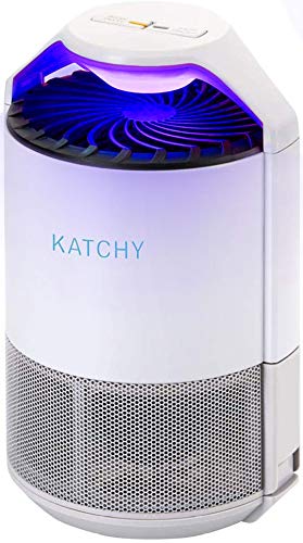 Product Cover KATCHY Indoor Insect Trap: Bug, Fruit Fly, Gnat, Mosquito Killer - UV Light, Fan, Sticky Glue Boards Trap Even The Tiniest Flying Bugs - No Zapper - Child Safe, Non-Toxic (White)