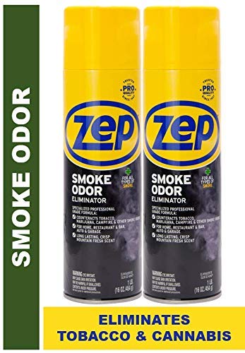 Product Cover Zep Smoke Odor Eliminator Aerosol ECZUSOE162 (Pack of 2) - Eliminate Cannabis (Marijuana) and Tobacco Odors