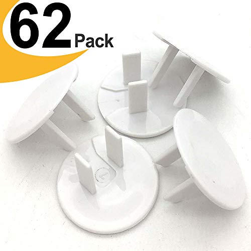 Product Cover Outlet Covers ChildProof Plug Protector - Vmaisi 62 Pack Baby Proofing Electrical Safety Outlet Plugs