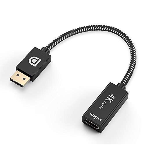 Product Cover ELUTENG 4K 60Hz DisplayPort to HDMI Adapter UHD Support 3D Male to Female DP to HDMI 2.0 Converter Compatible for Desktop Laptop to Monitor HDTV Projector (Not Support HDR)