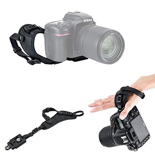 Product Cover JJC Deluxe Camera Hand Grip Strap for Canon EOS 6D Mark II 5D Mark IV III 7D 90D 80D Rebel T7i T6s T6i T7 T6 Powershot SX70 HS Nikon D750 D850 D810 D500 D7500 D7200 D5600 D3500 Coolpix P1000 & More